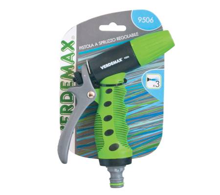 Pistola per irrigazione a spruzzo regolabile - in plastica - Verdemax - 9506 - 8015358095068 - DMwebShop - 1