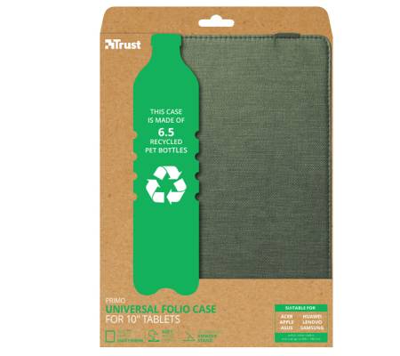 Custodia folio per tablet da 10'' Primo - verde salvia - Trust - 24498 - 8713439244984 - DMwebShop - 1