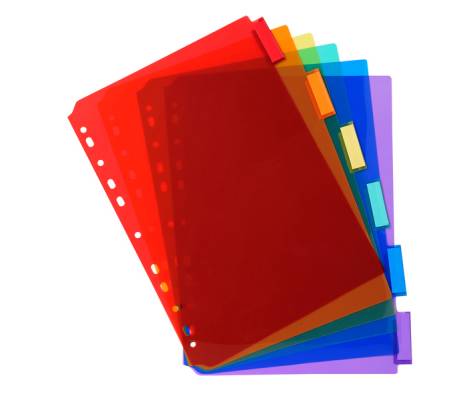 Intercalari neutri - PPL - A4 - trasparente - 6 posizioni - Exacompta - 3906E - 3130630039068 - DMwebShop - 1