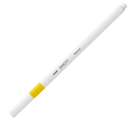 Fineliner Emott - tratto 0,4 mm - giallo - conf. 10 pezzi - Uni Mitsubishi - M PEM-SY G - 4902778241097 - DMwebShop - 1