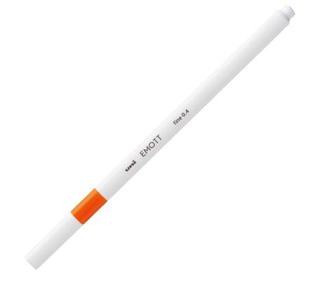 Fineliner Emott - tratto 0,4 mm - arancione - conf. 10 pezzi - Uni Mitsubishi - M PEM-SY AR - 4902778241110 - DMwebShop - 1