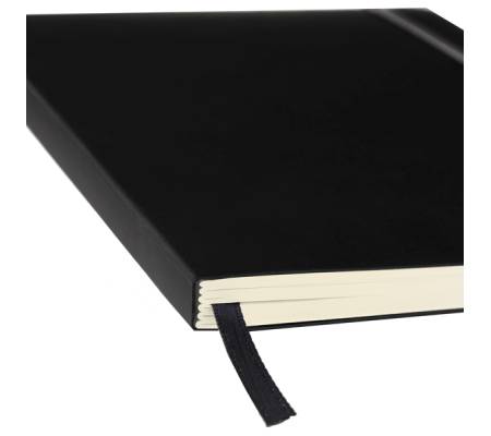 Taccuino Ispira - con elastico - copertina flessibile - A5 - 96 fogli - righe - nero - Fabriano - 19614804 - 8001348221180 - DMwebShop - 1