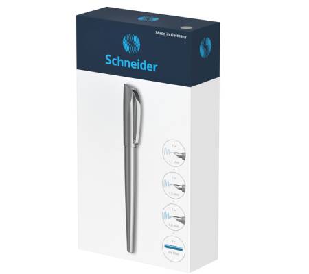 Set penna stilografica Callissima - 3 punte intercambiabili incluse - fusto antarcite - Schneider - P143812 - 4004675157775 - DMwebShop - 1