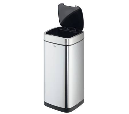 Cestino no touch - con sensore - 30,5 x 30,5 x 69 cm - 35 lt - argento metallizzato - Durable - 3423-23 - 4005546728353 - DMwebShop - 1