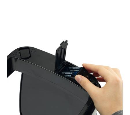 Cestino no touch - con sensore - 30,5 x 30,5 x 69 cm - 35 lt - argento metallizzato - Durable - 3423-23 - 4005546728353 - DMwebShop - 3