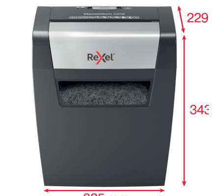 Distruggidocumenti Momentum X406 - a frammenti - Rexel - 2104569EU - 5028252523189 - DMwebShop - 1