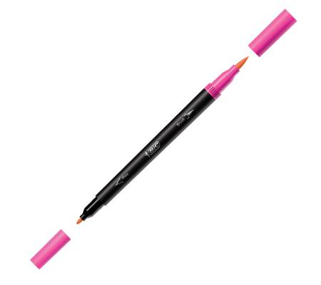 Pennarello Intensity Intense - dual tip brush - colori assortiti - conf. 6 pezzi - Bic - 989694 - 3086123589551 - DMwebShop - 2