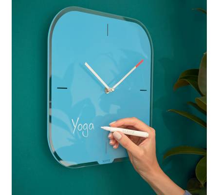 Orologio Cosy - da parete - silenzioso - in vetro - blu - Leitz - 90170061 - 4002432125067 - DMwebShop - 2