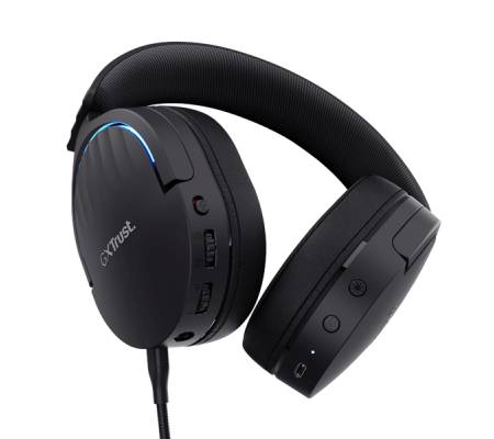 Cuffie gaming wireless GXT 491 FAYZO - con microfono - nero - Trust - 24901 - 8713439249019 - DMwebShop - 1
