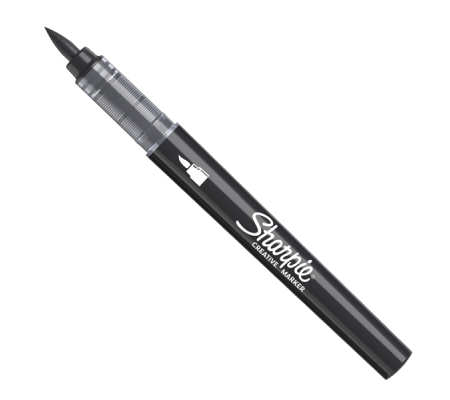 Marcatore acrilico - punta pennello - nero - Sharpie - 2218069 - 3026982055682 - DMwebShop