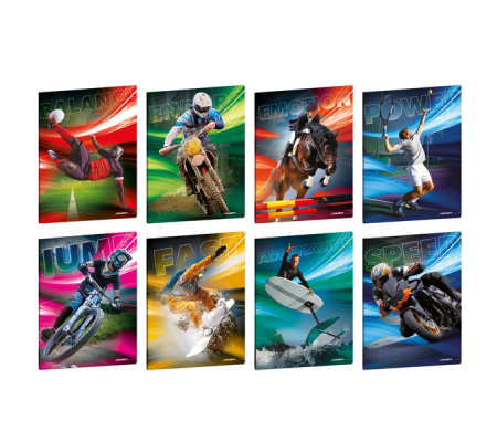 Maxiquaderno Sport Emotions - A4 - 5 mm - 21 fogli - 80 gr - Blasetti - 8958 - 8007758289581 - DMwebShop