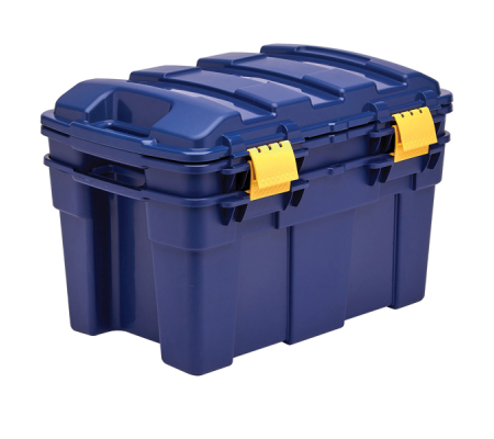 Baule multiuso 39 x 59 x 33 cm - 40 lt - PP - con coperchio - blu-giallo - Fellowes - Bankers Box - 100135776 - DMwebShop