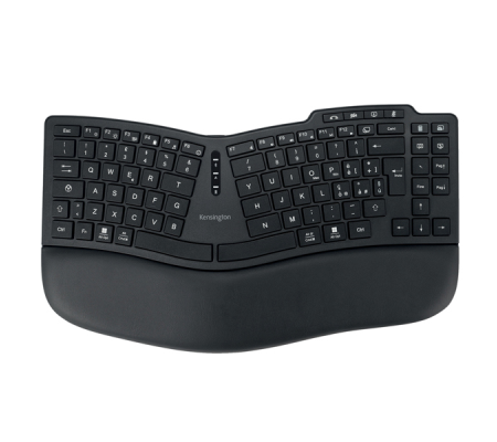 Tastiera Ergo wireless ricaricabile - KB675 EQ - nero - Kensington - K75491IT - 5028252643610 - DMwebShop