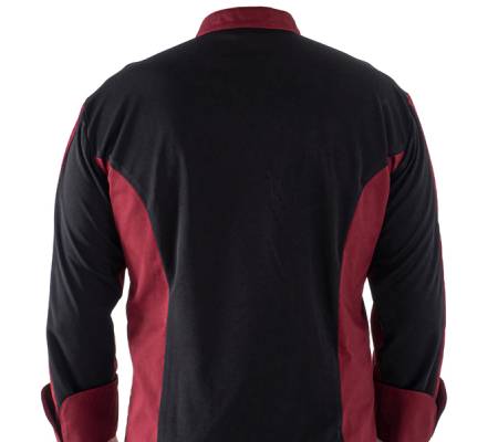 Giacca da cuoco Raul - a manica lunga - taglia M - bordeaux - Giblor's - Q8GX0105-U35-M - 8058045582489 - DMwebShop - 3