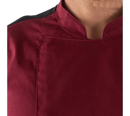 Giacca da cuoco Raul - a manica lunga - taglia XL - bordeaux - Giblor's - Q8GX0105-U35-XL - 8058045587729 - DMwebShop - 2
