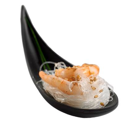 Ciotola a cucchiaio fingerfood - 14,5 x 4,5 x 1,5 cm - melamina - nero - Leone - T8166.Z - 8024112006110 - DMwebShop - 1