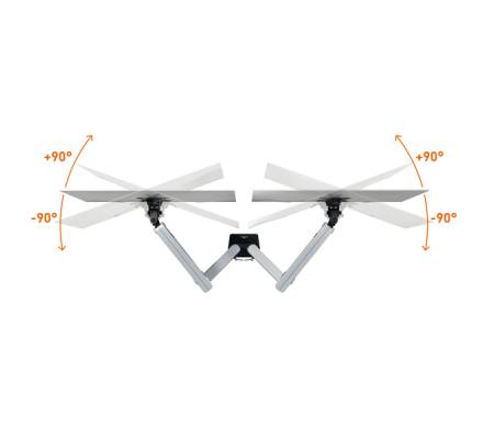 Braccio porta monitor Select Plus - per 2 monitor - Durable - 5097-23 - 4005546735016 - DMwebShop - 3