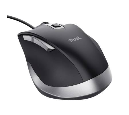 Mouse Fyda - a filo - nero - Trust - 24728 - 8713439247282 - DMwebShop - 3