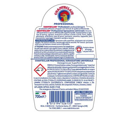 Sgrassatore Professional universale - in trigger - 700 ml - Chanteclair - 60IH20IT - 8015194526153 - DMwebShop - 1