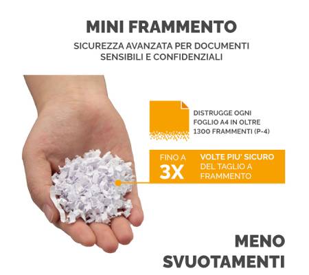 Distruggidocumenti automatico - a mini frammento - 80 M - Fellowes - 4621501 - 50043859782500 - DMwebShop - 2