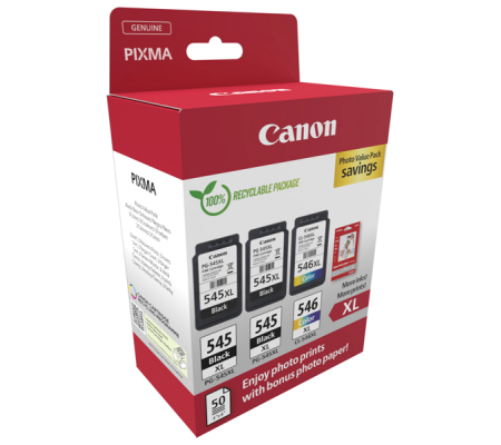 Cartuccia Ink PG-545XLx2-CL-546XL - con Confezione Fogli - Canon - 8286B015 - 8714574680040 - DMwebShop