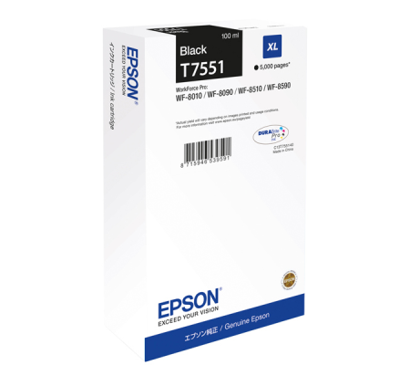 Epson Tanica - nero - T7551 - 100 ml - Epson - C13T75514N - 8715946726878 - DMwebShop