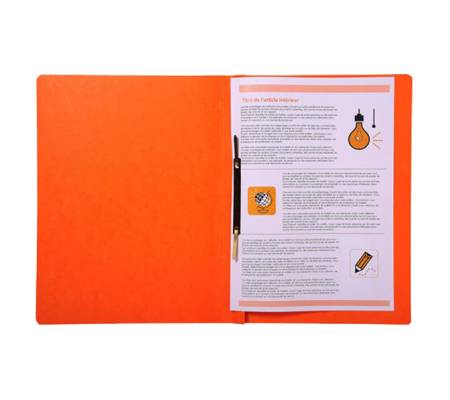 Cartella ad aghi - arancione - conf. 25 pezzi - Exacompta - 39994E - 3130630399940 - DMwebShop - 1