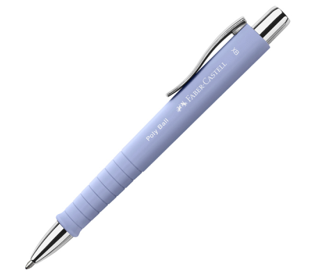 Set stilo B Poly Pen + sfera Poly Ball - punta 0,7 mm - fusto pale iris - Faber Castell - 241051 - 4005402410514 - DMwebShop - 1