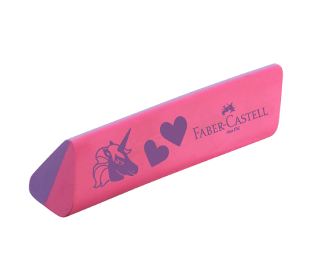 Gomma triangolare unicorno - colori assortiti - Faber Castell - expo 15 pezzi - Faber Castell - 188751 - 4005400391884 - DMwebShop - 1