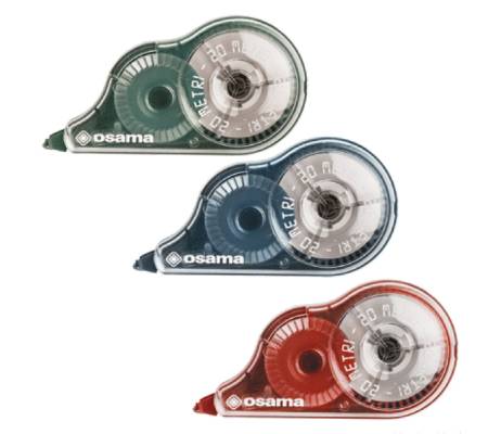 Correttore a nastro 20 metri - 5 mm x 20 mt - involucro colori assortiti Urban - conf. 36 pezzi - Osama - OW 84040233 - 8059484040226 - DMwebShop - 1