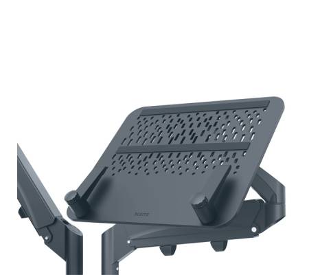 Braccio salvaspazio - per 2 monitor & laptop - grigio scuro - Ergo - Leitz - 65380089 - 4002432134700 - DMwebShop - 3