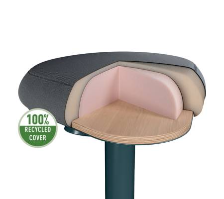 Sgabello Active Comfort da seduta - grigio scuro - Leitz - 65440089 - 4002432138418 - DMwebShop - 1