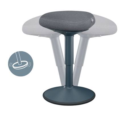 Sgabello Active Comfort da seduta - grigio scuro - Leitz - 65440089 - 4002432138418 - DMwebShop - 2