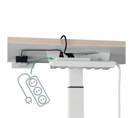 Scrivania Compatta Elettrica Sit-Stand - fissa - 80 x 60 x 65 cm - bianco - Leitz - 65340001 - 4002432138371 - DMwebShop - 2
