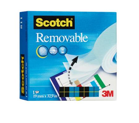 Nastro adesivo Magic 811 - removibile - invisibile - 1,9 cm x 33 mt - trasparente - Scotch - 7000029163 - 21200728235 - DMwebShop - 2