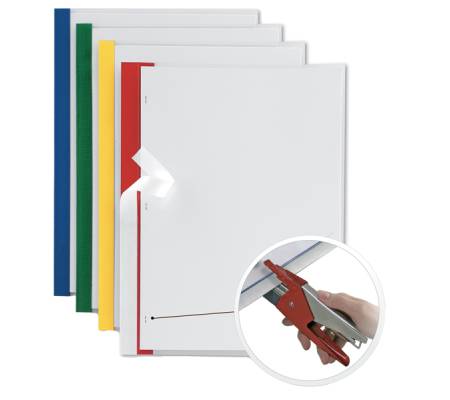 Cartelline Poli 200 PPL - 21 x 29,7 cm - trasparente - dorso blu - conf. 10 pezzi - Sei Rota - 66230507 - 8004972015729 - DMwebShop - 3