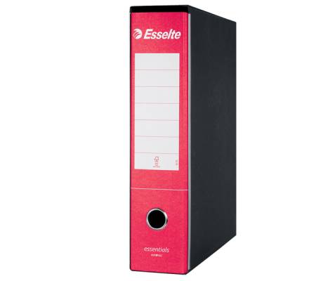 Registratore Essentials G75 dorso 8 cm protocollo 23 x 33 cm rosso Esselte 390775160 - 119 - 1