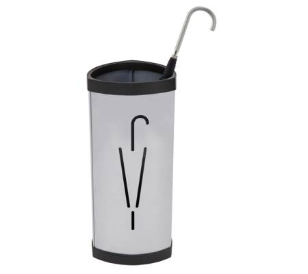 Portaombrelli diametro 26 cm H 60 cm metallo silver Alba PMTRIA2 M - 11542 - 1