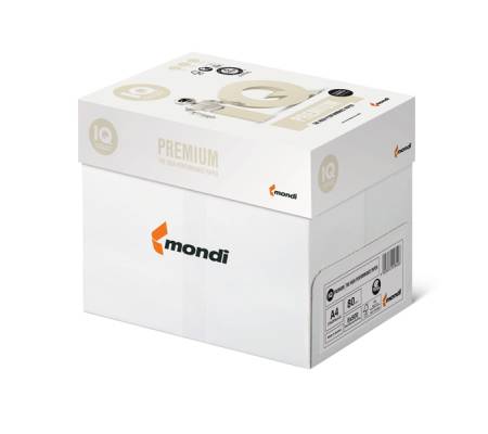 Carta IQ Premium A4,90 gr bianco conf 500 fogli Mondi 6011 - 13216 - 1