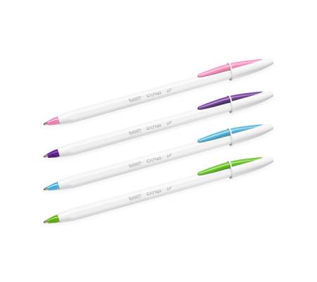 Penna a sfera Cristal Up con cappuccio - punta media 1,2 mm - fun - conf. 20 pezzi - Bic - 950446 - 3086123498341 - DMwebShop - 1