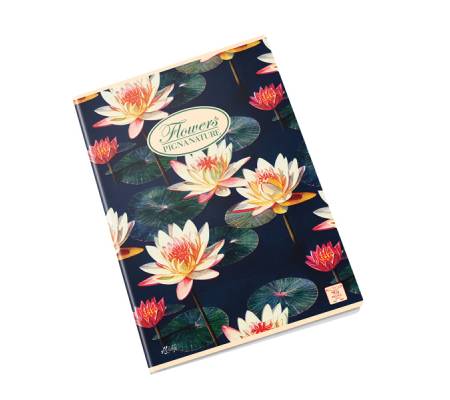 Maxiquaderno Nature Flowers - A4 - 1 rigo - 42 fogli - 80 gr - conf. 10 pezzi - Pigna - 02298851R - 8005235525931 - DMwebShop - 3