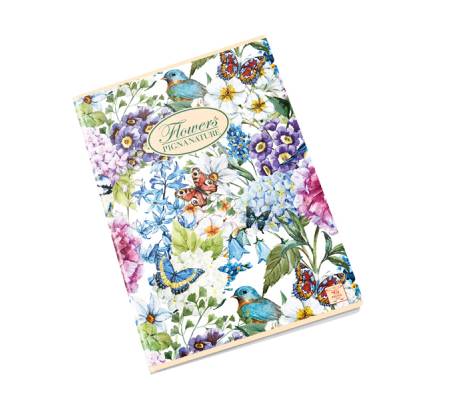 Maxiquaderno Nature Flowers - A4 - 1 rigo - 42 fogli - 80 gr - conf. 10 pezzi - Pigna - 02298851R - 8005235525931 - DMwebShop - 4