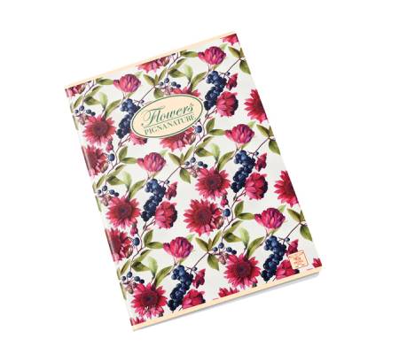 Maxiquaderno Nature Flowers - A4 - 1 rigo - 42 fogli - 80 gr - conf. 10 pezzi - Pigna - 02298851R - 8005235525931 - DMwebShop - 8