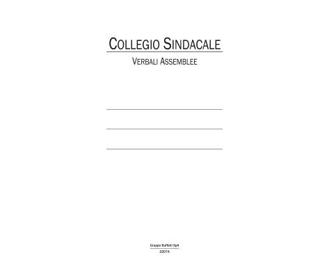 Registro verbali collegio sindacale - 96 pagine - 31 x 24,5 cm - DU135700000 - conf. 2 pezzi - Data Ufficio - 2207A1200G - 8008842582007 - DMwebShop - 1