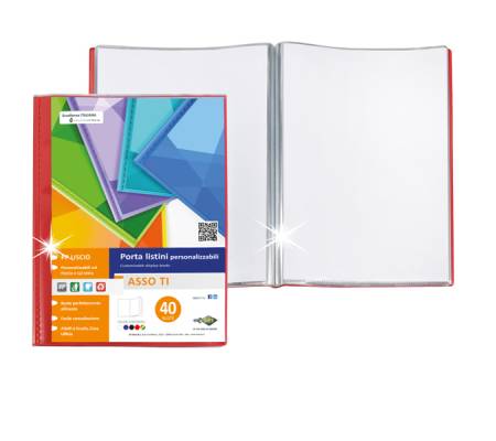 Portalistini personalizzabili Asso TI - 50 buste - 22 x 30 cm - colori assortiti - conf. 10 pezzi - Sei Rota - 57225090 - 8004972028323 - DMwebShop - 2