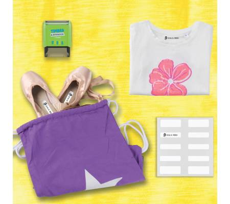 Kit Timbra e Attacca - per stampa su tessuti-etichette - Trodat - 180221 - 9010035802211 - DMwebShop - 2