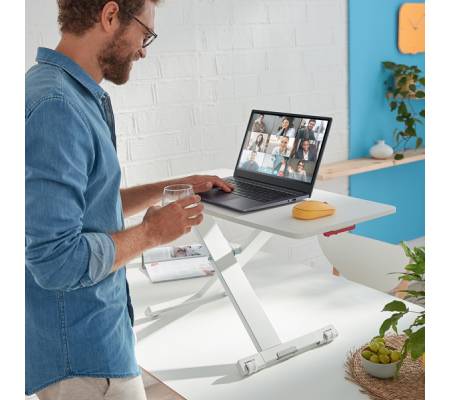 Postazione Sit e Stand Ergo Cosy - da scrivania - Leitz - 65330085 - 4002432129447 - DMwebShop - 2