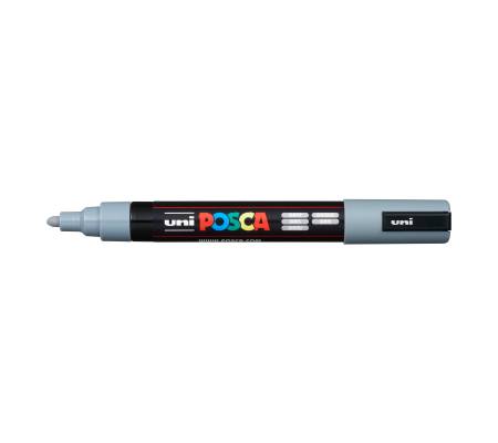 Marcatore a base d acqua Uni Posca PC5M punta tonda media 1,8,2 - 5 mm grigio Uni Mitsubishi - 6263 - 1