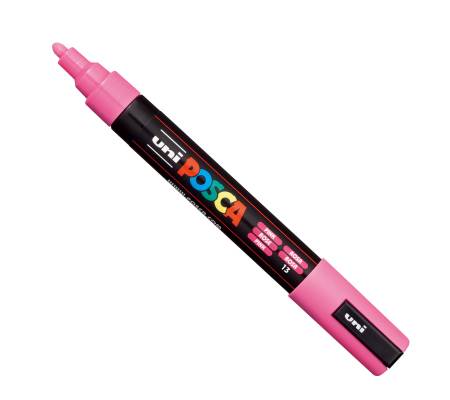 Marcatore a base d acqua Uni Posca PC5M punta tonda media 1,8,2 - 5 mm rosa Uni Mitsubishi - 6535 - 1