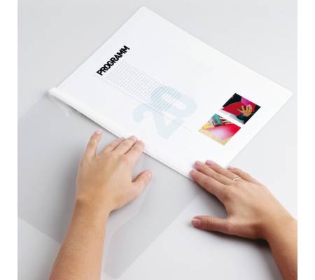 Cartellina per rilegatura Durabind - PVC - 21 x 29,7 cm - bianco - conf. 25 pezzi - Durable - 2250-02 - 4005546200293 - DMwebShop - 2